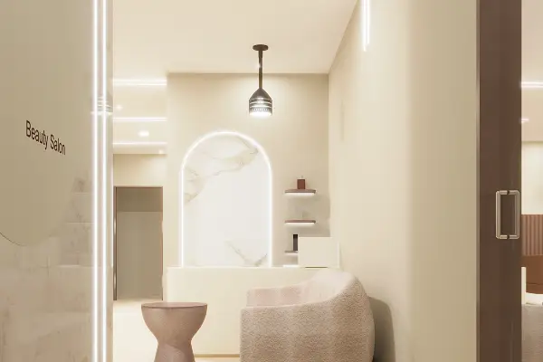 Cut & Color Salon interiors by g cube studios