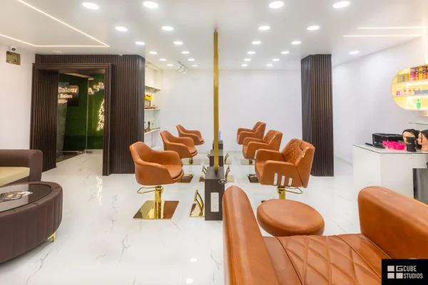 Cut & Color Salon interiors by g cube studios