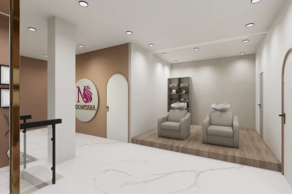 Noomtara Salon interiors by g cube studios