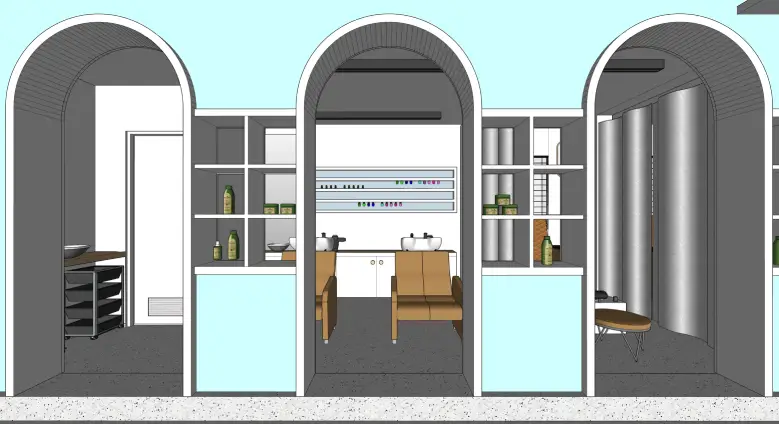 obw salon interiors by g cube studios