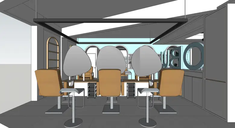 obw salon interiors by g cube studios