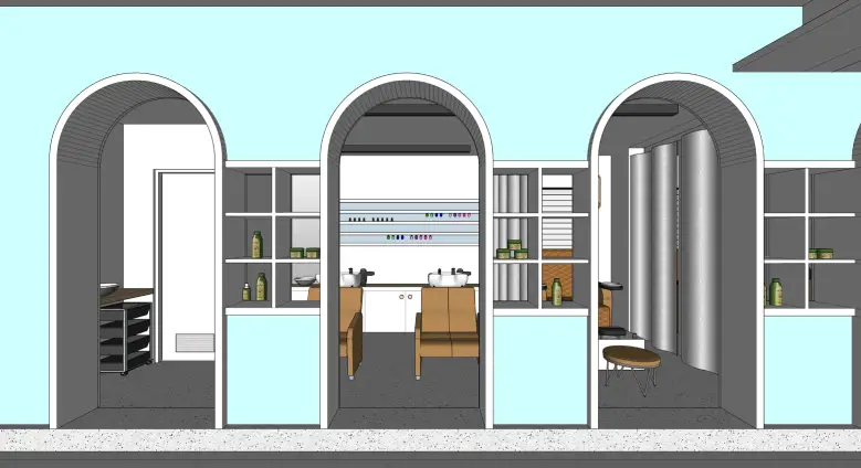 obw salon interiors by g cube studios