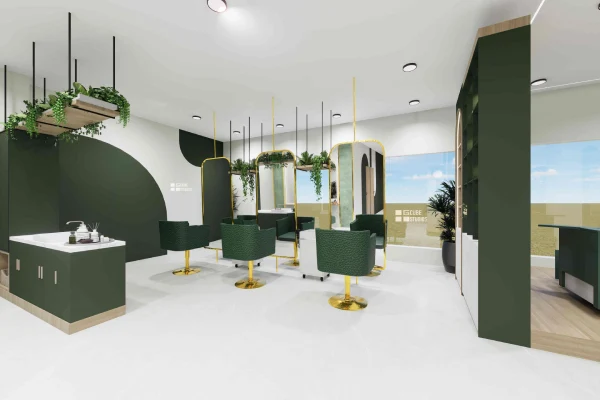 xanadu Salon interiors by g cube studios