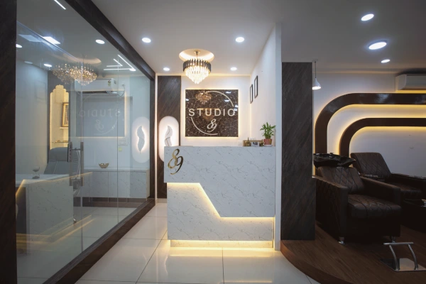 Saloon and Spa interiors by g cube studios