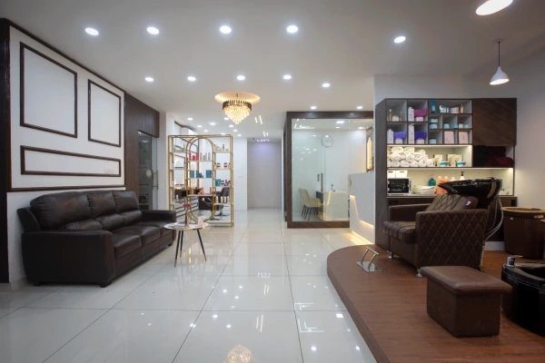 Saloon and Spa interiors by g cube studios