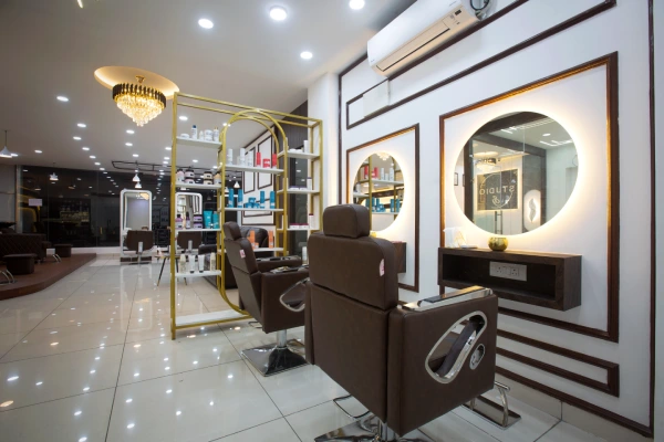 Saloon and Spa interiors by g cube studios