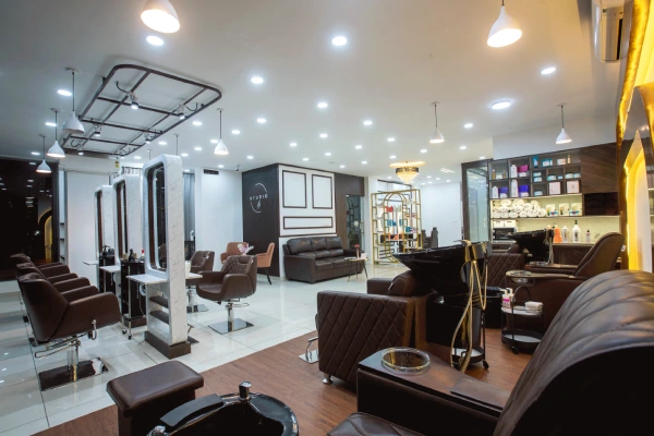 Saloon and Spa interiors by g cube studios