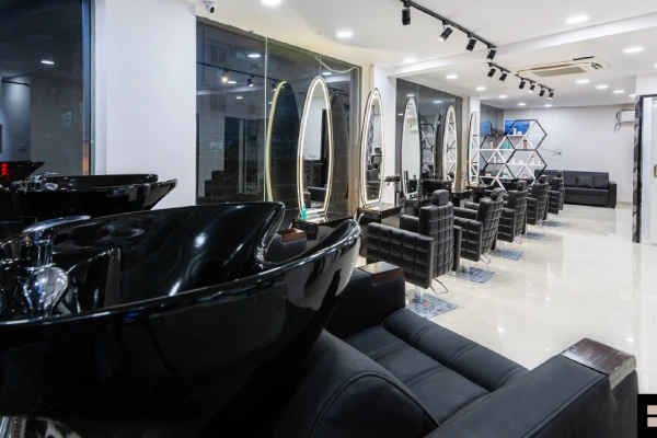 Saloon and Spa interiors by g cube studios