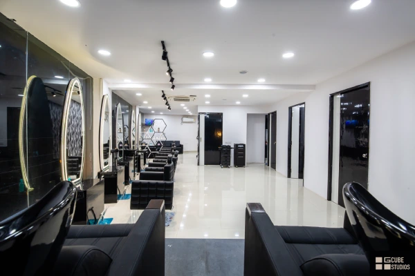 Saloon and Spa interiors by g cube studios