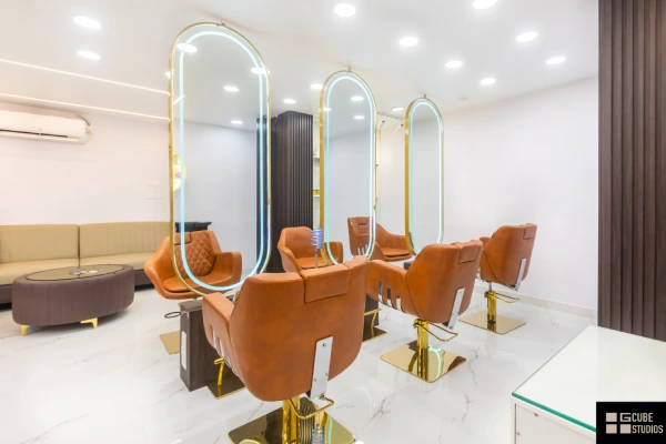 Saloon and Spa interiors by g cube studios