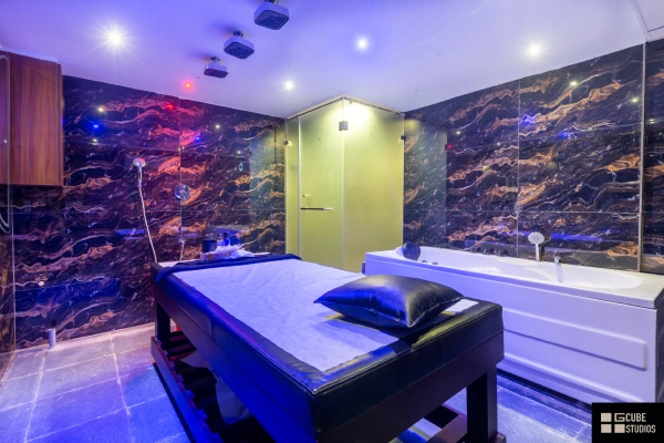 Saloon and Spa interiors by g cube studios