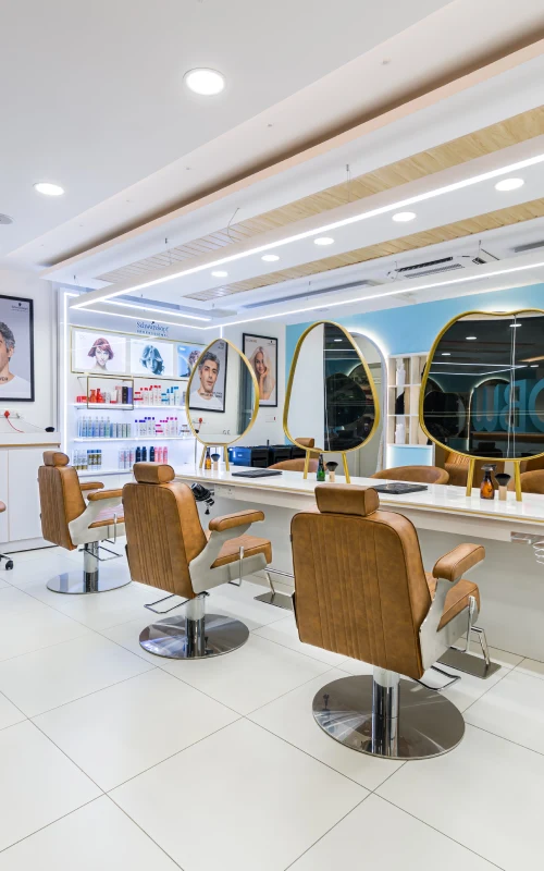 Salon interior design by G Cube Studios